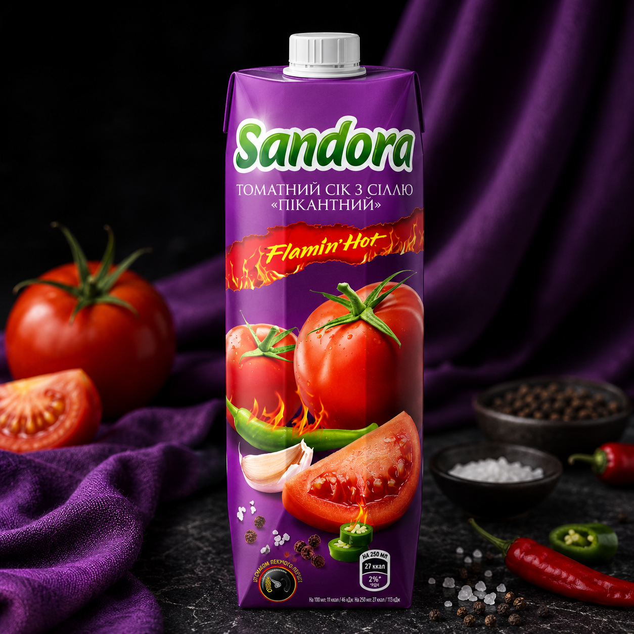 Sandora Томат Пікантний 950мл — Sushi UA