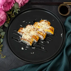 Чеддер-рол з Тигровою Креветкою та Пармезаном від Sushi UA — доставка у Гостомель, Ірпінь, Бучу, Горенку та Ворзель